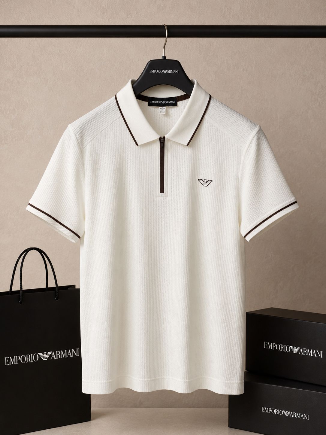 Elite Texture Zip Polo (Men)