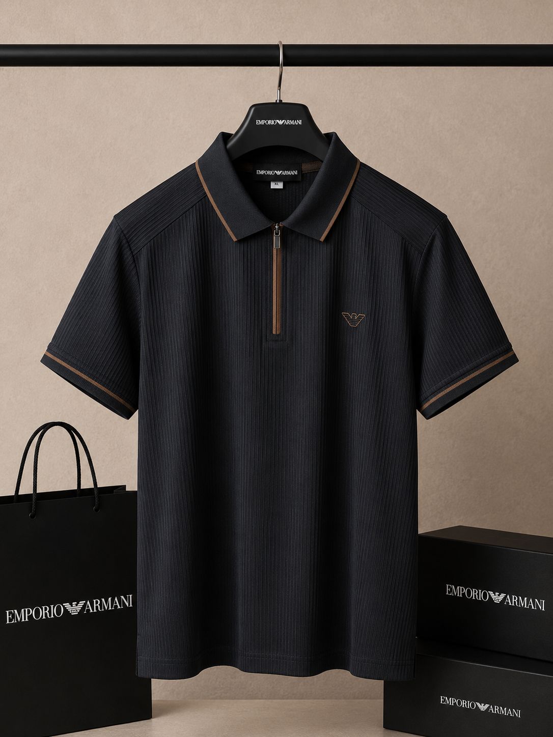 Elite Texture Zip Polo (Men)