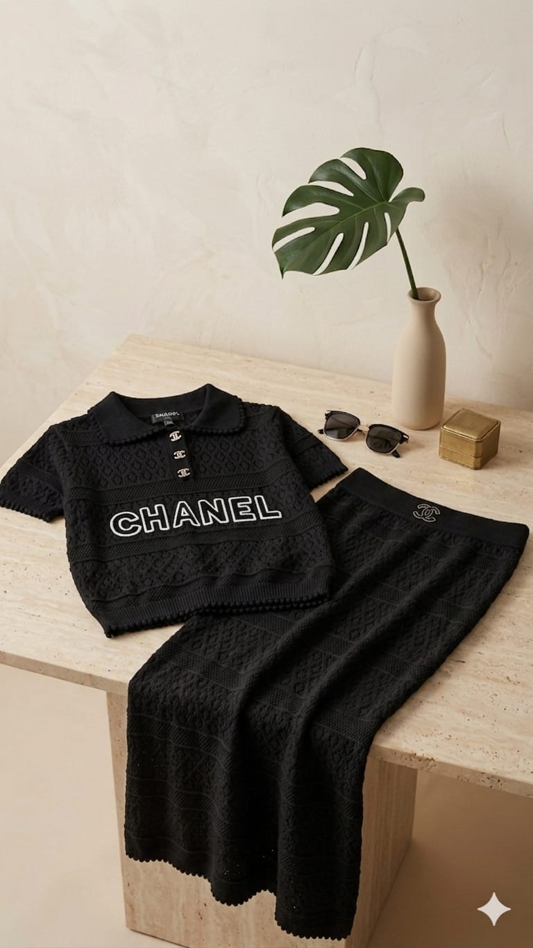 Luxe Crochet Knit Cord Set (Women)