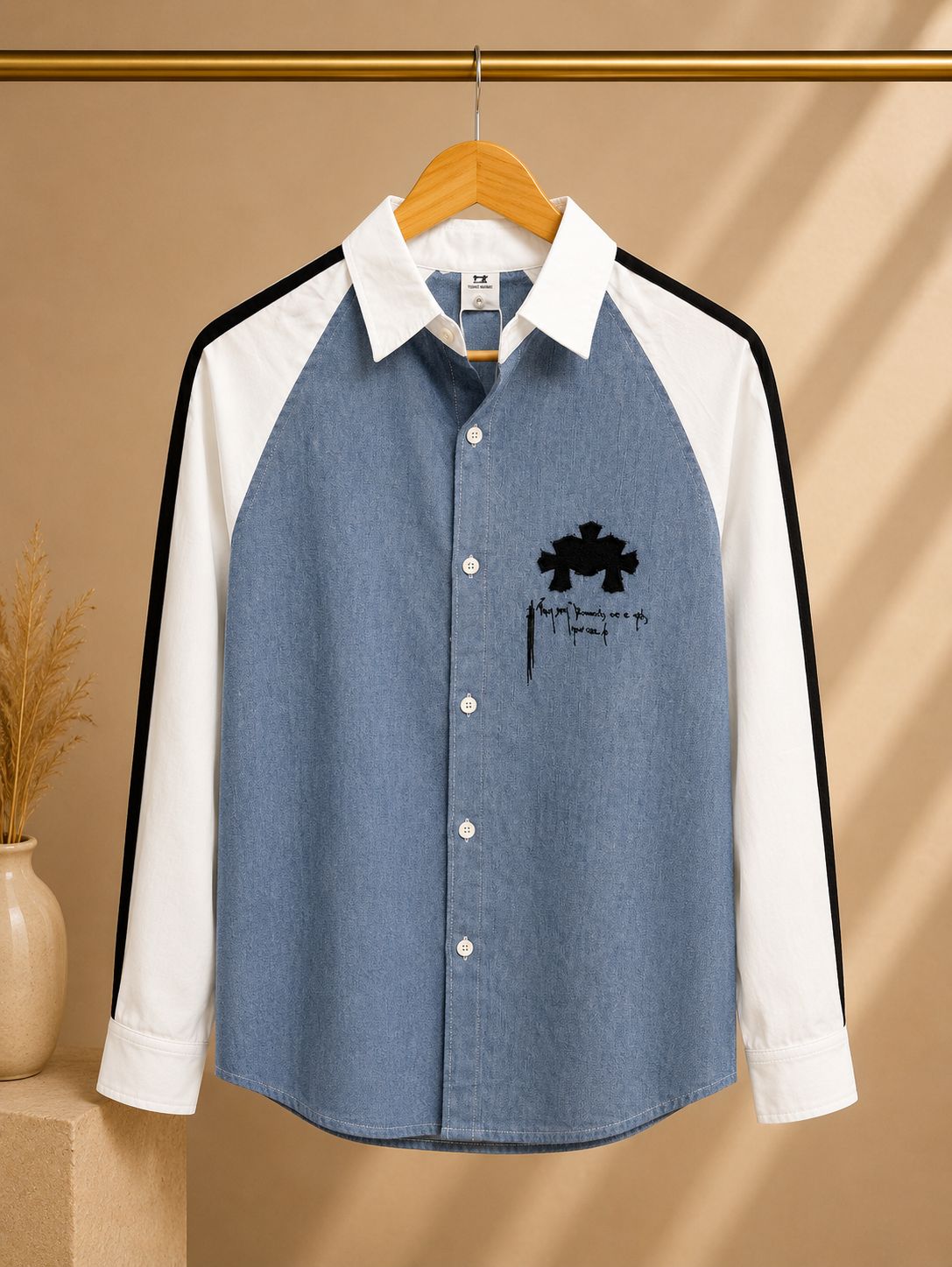 Urban Edge Denim Look Shirt (Men)