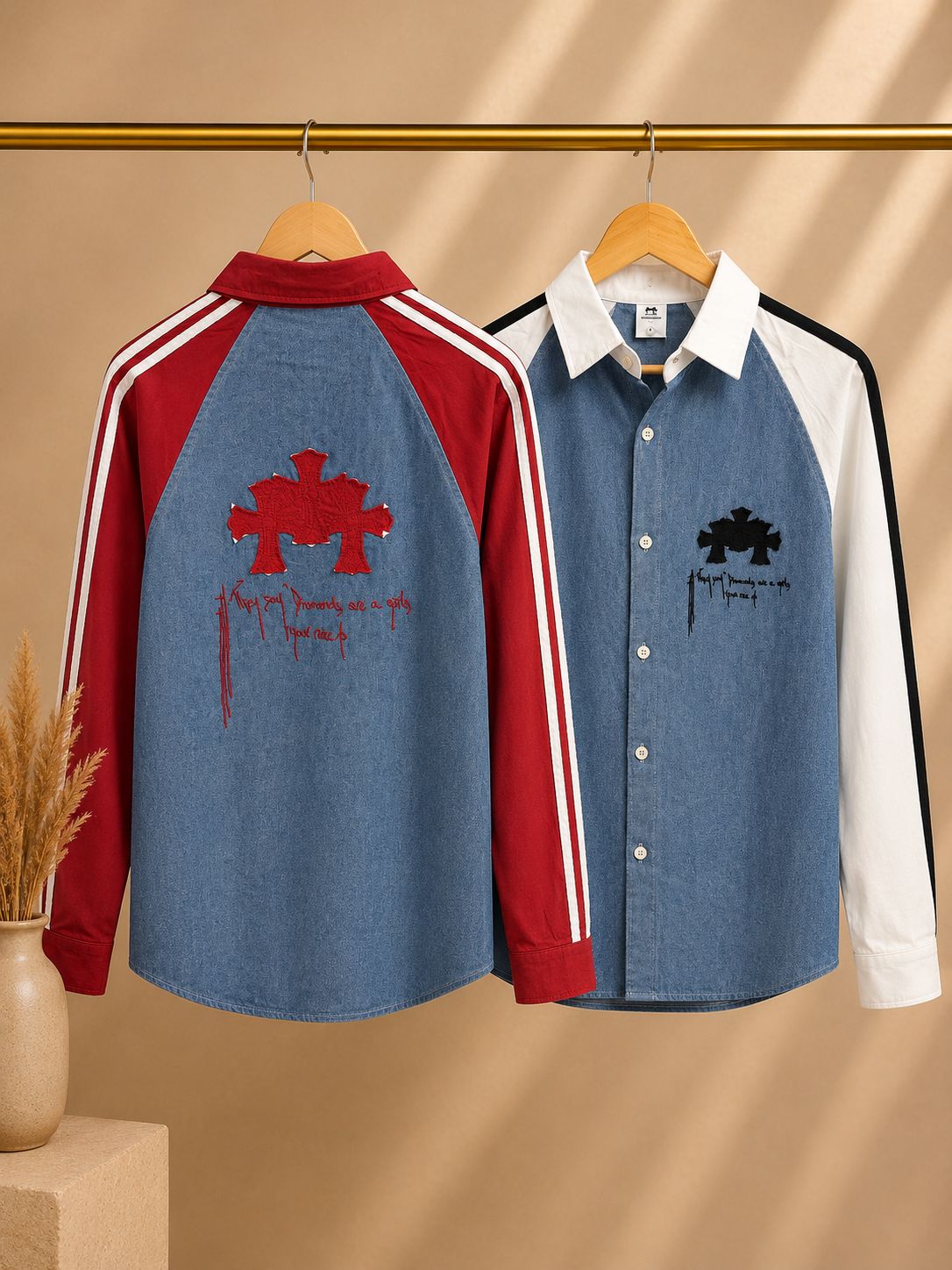 Urban Edge Denim Look Shirt (Men)