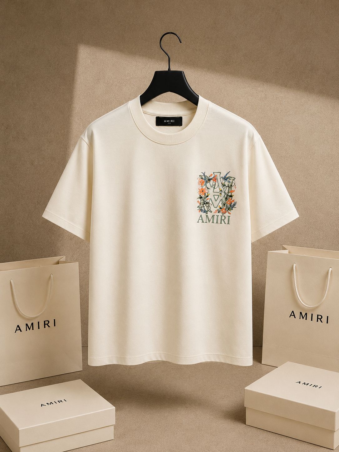 Floral Crest Relaxed Tee (Men)