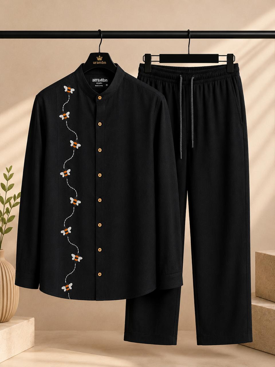 Bee Trail Linen Cord Set (Men)