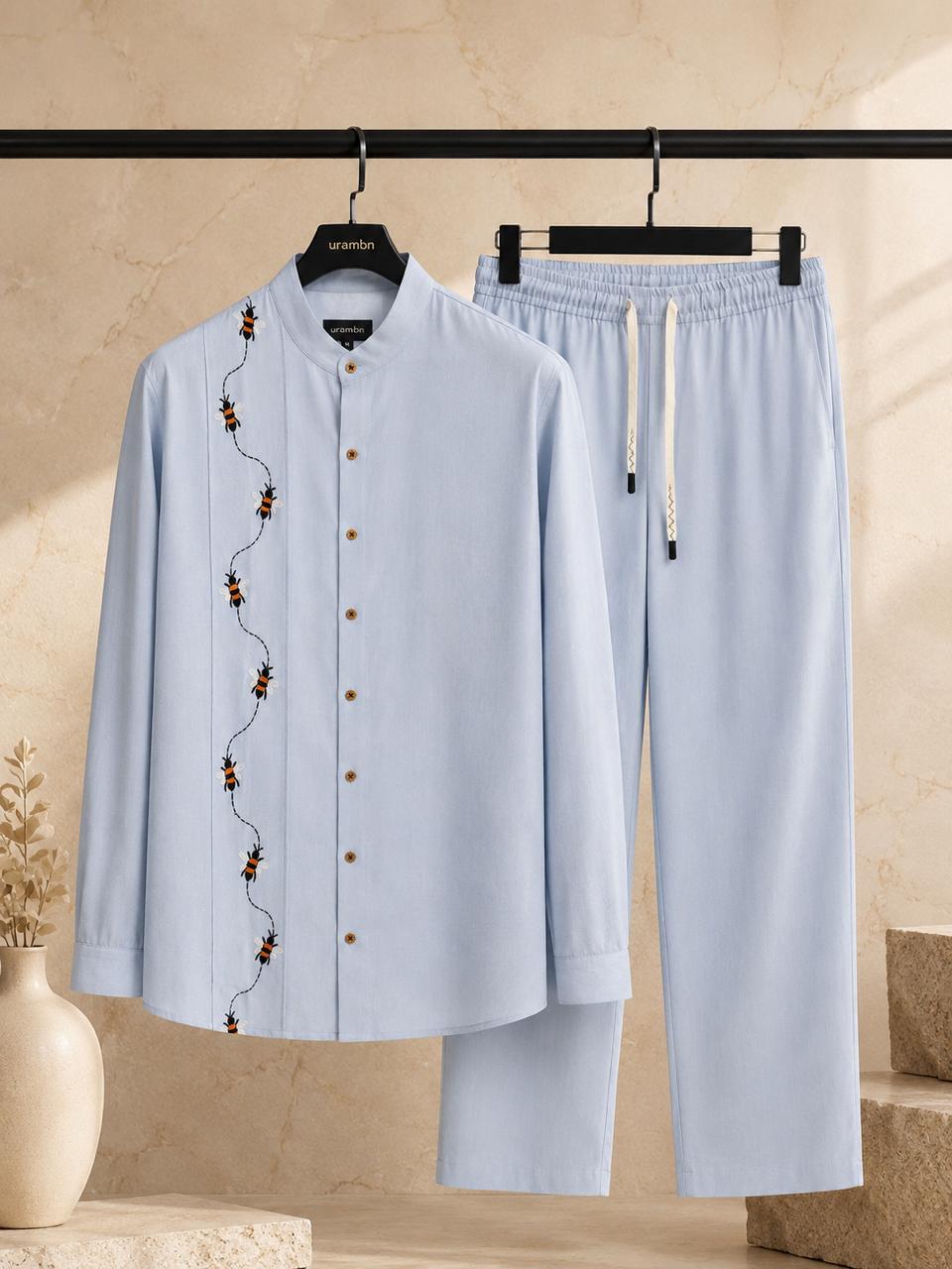Bee Trail Linen Cord Set (Men)