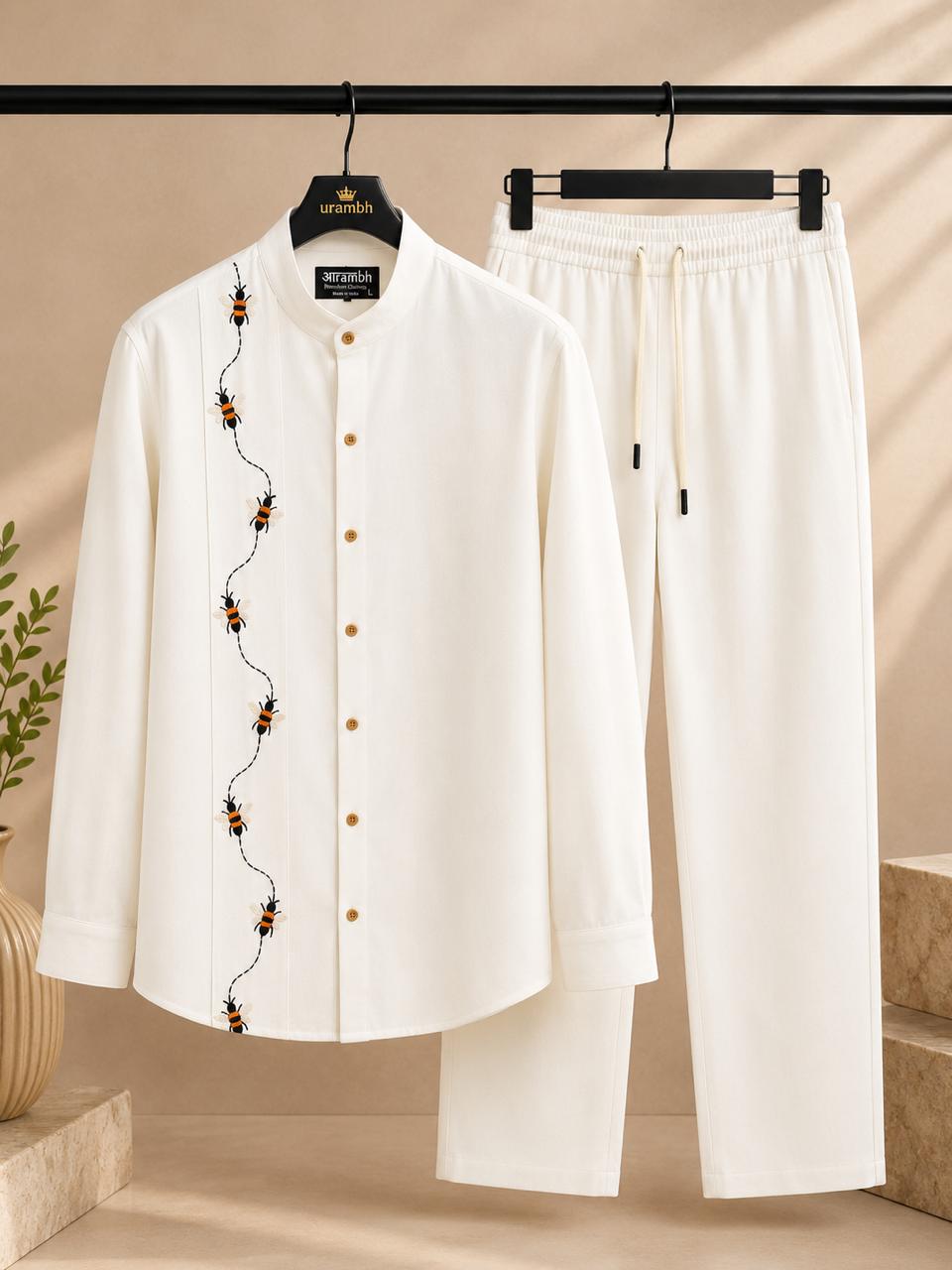 Bee Trail Linen Cord Set (Men)
