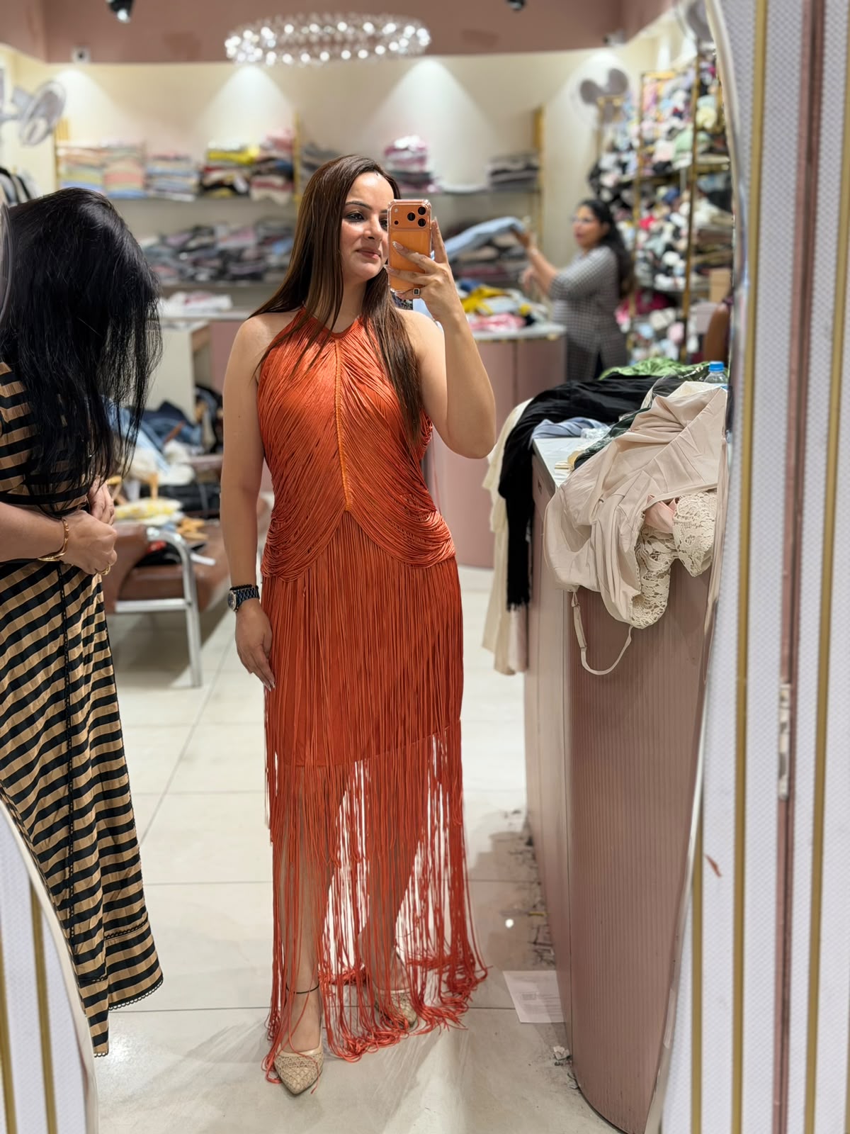 Midnight Fringe Elegance Dress