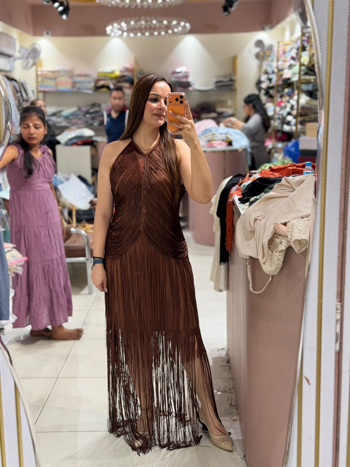 Midnight Fringe Elegance Dress