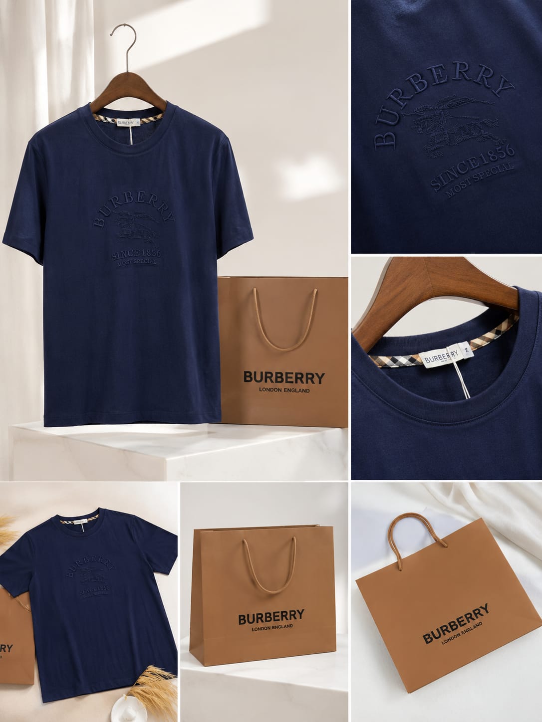 Royal Crest Embossed Premium Tee (Men)