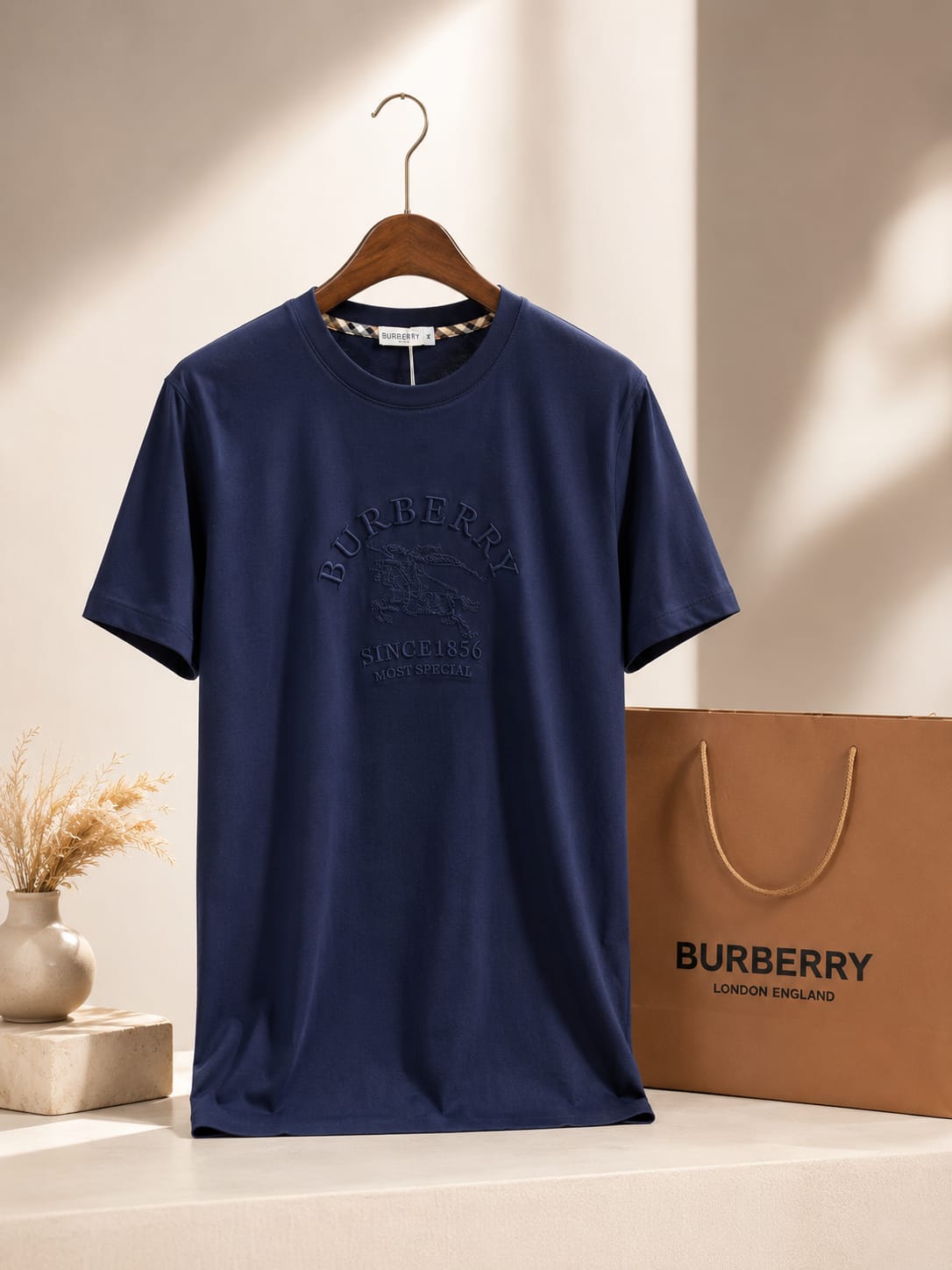 Royal Crest Embossed Premium Tee (Men)
