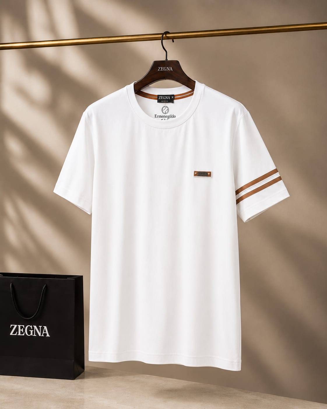 Regal Stripe Sleeve Premium Tee (Men)