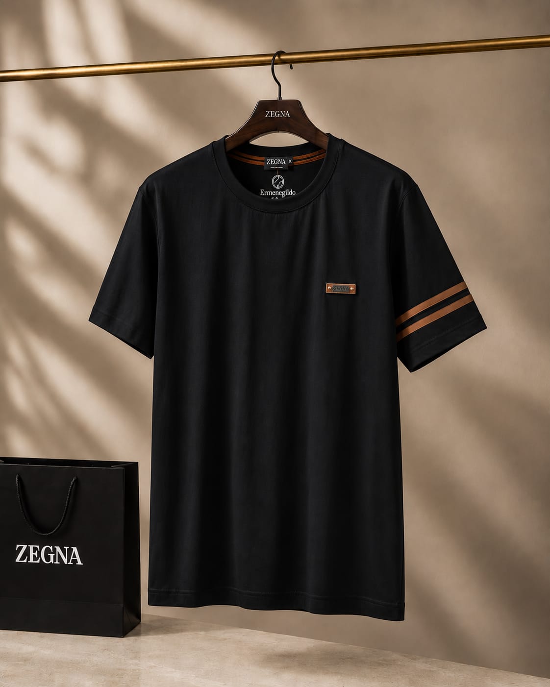Regal Stripe Sleeve Premium Tee (Men)