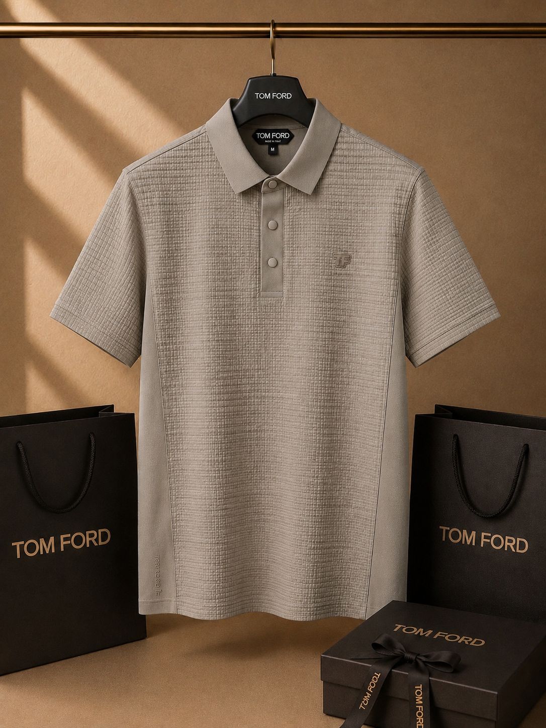 Aurelio Textured Luxe Polo (Men)