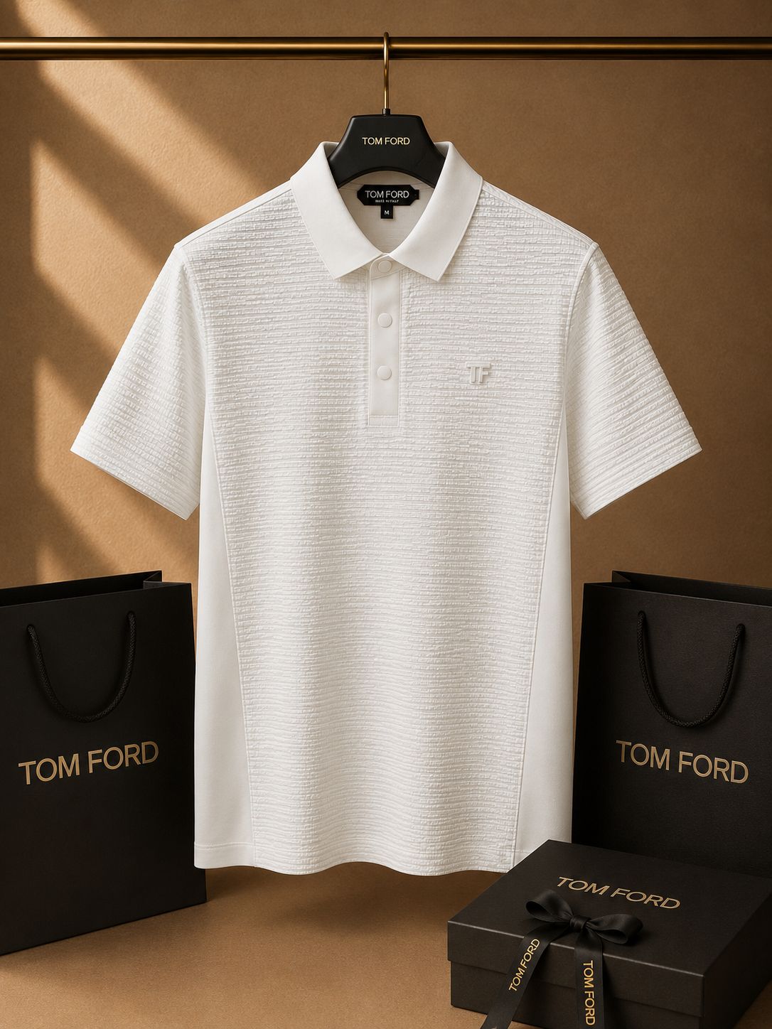 Aurelio Textured Luxe Polo (Men)