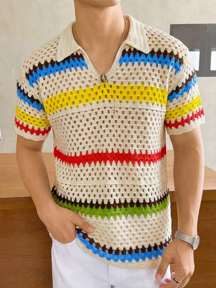 Crochet Knit Shirt (Men)