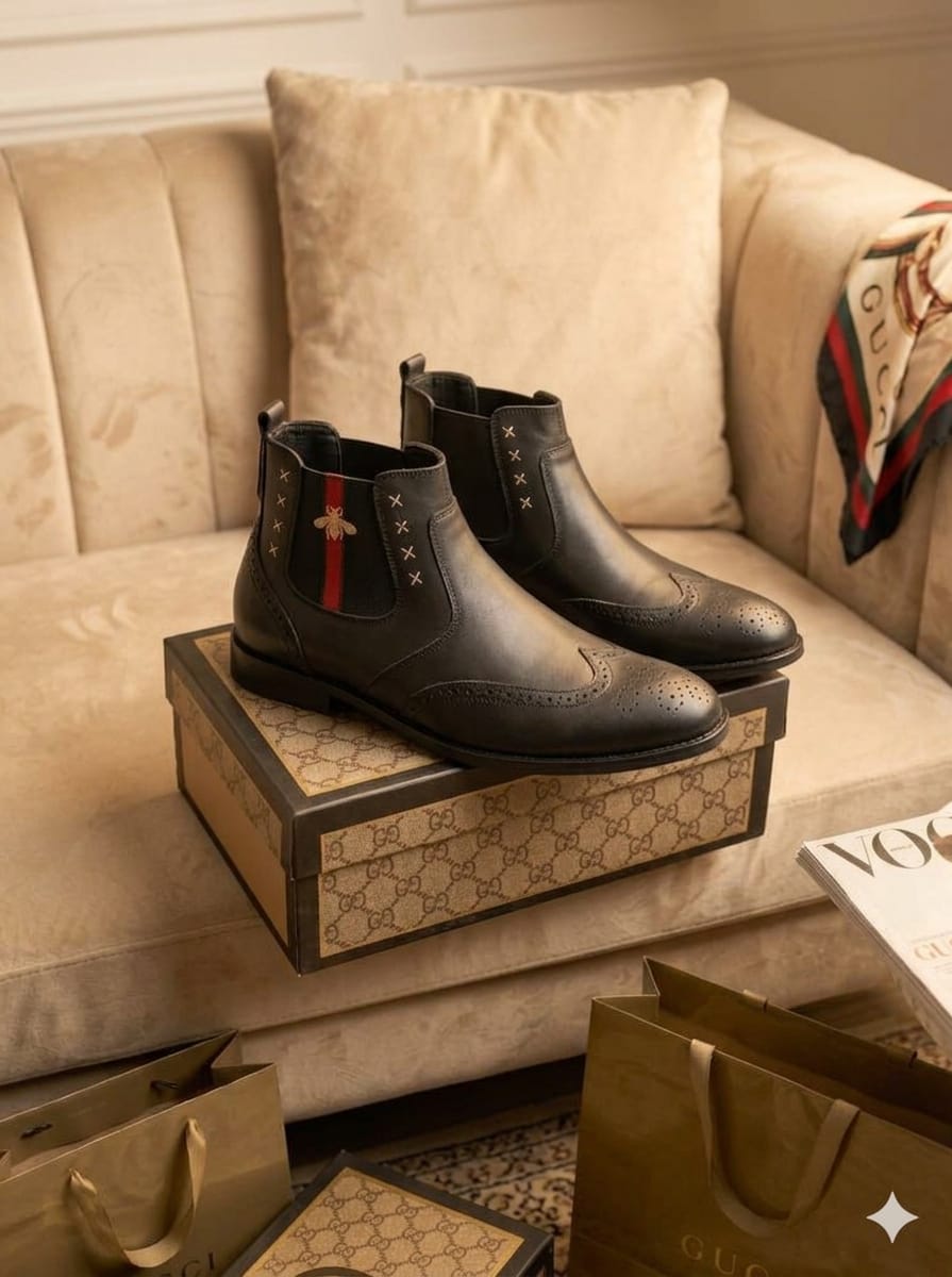 Regal Crest Leather Chelsea Boots (Men)