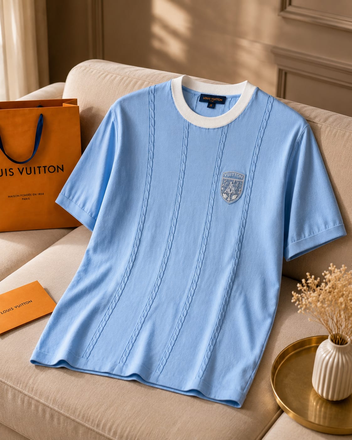 Premium Knit Texture Tee (Men)