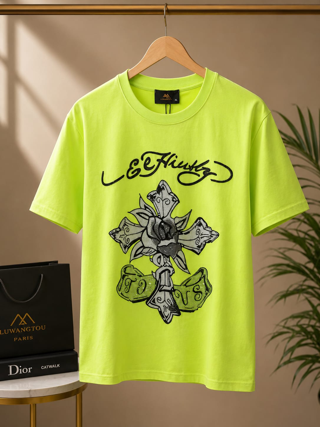 Neon Luxe Stonework Tee (Men)