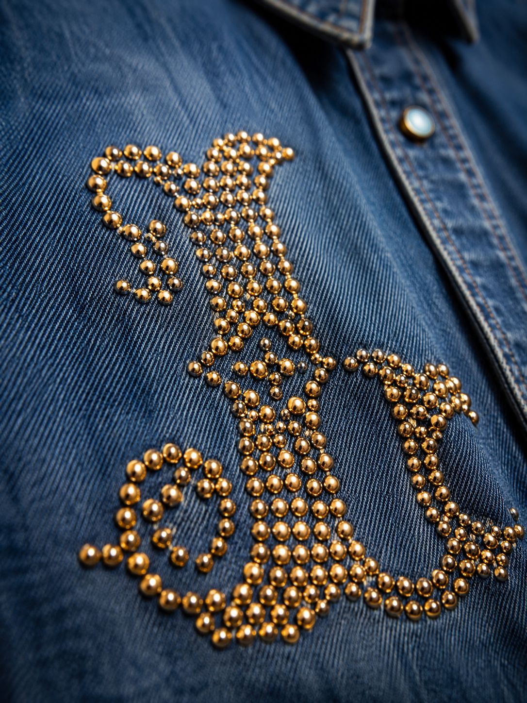 Heritage Studded Denim Shirt (Men)