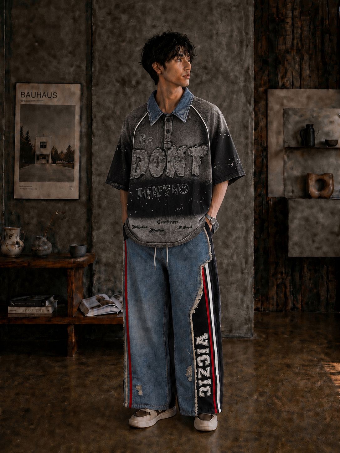 Urban Graffiti Baggy Tee (Men)