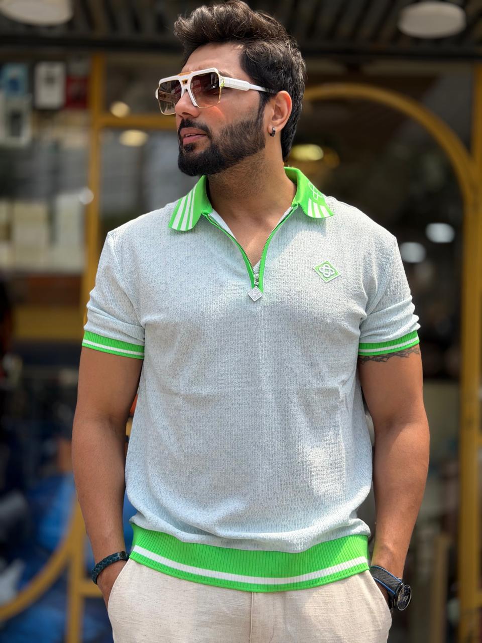 Riviera Zip Polo T-Shirt (Men)