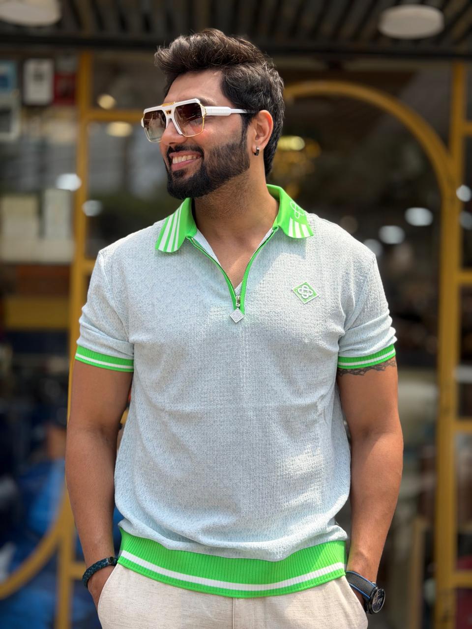 Riviera Zip Polo T-Shirt (Men)