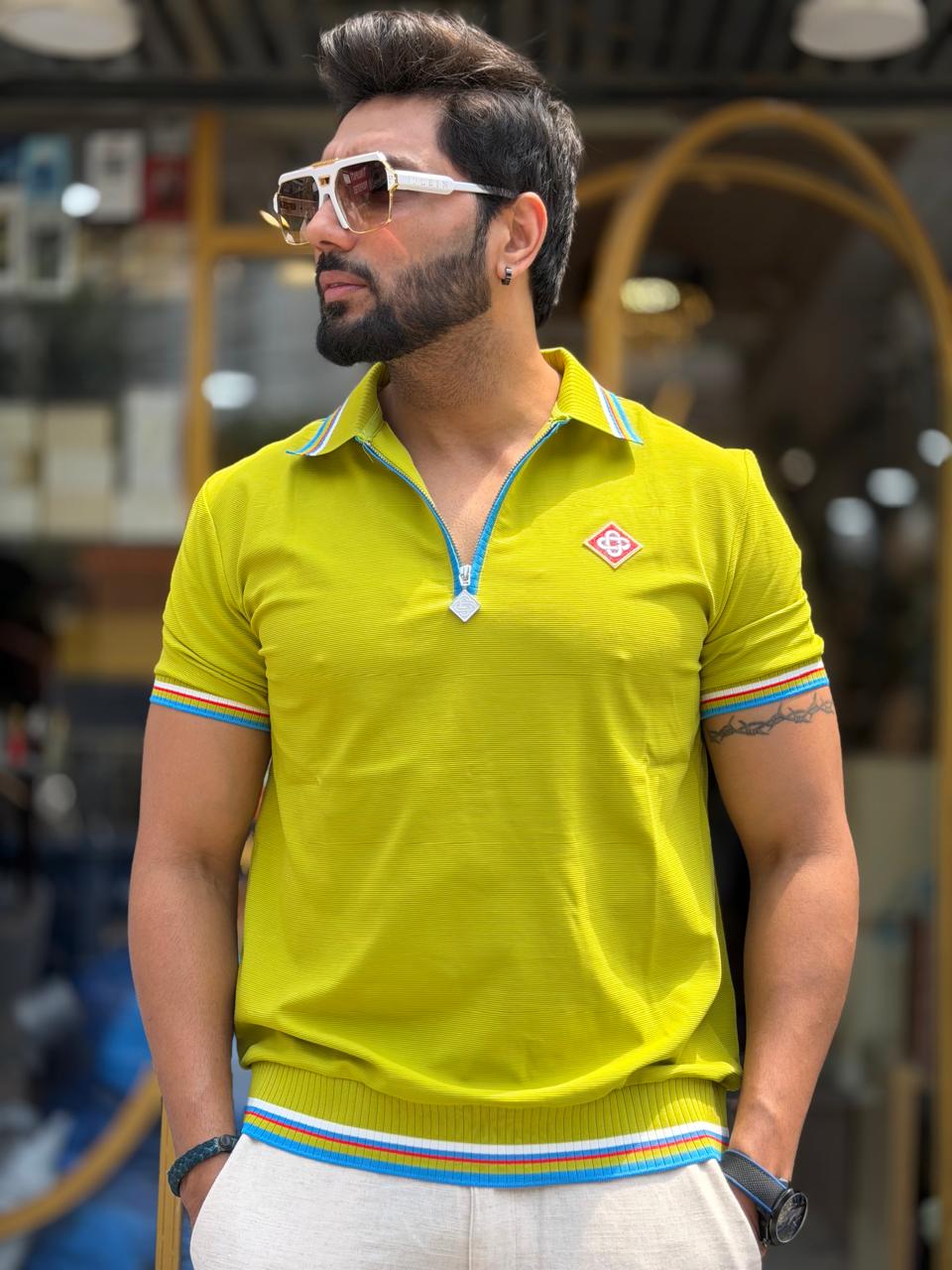 Riviera Zip Polo T-Shirt (Men)