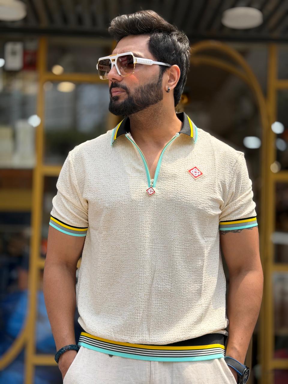 Riviera Zip Polo T-Shirt (Men)