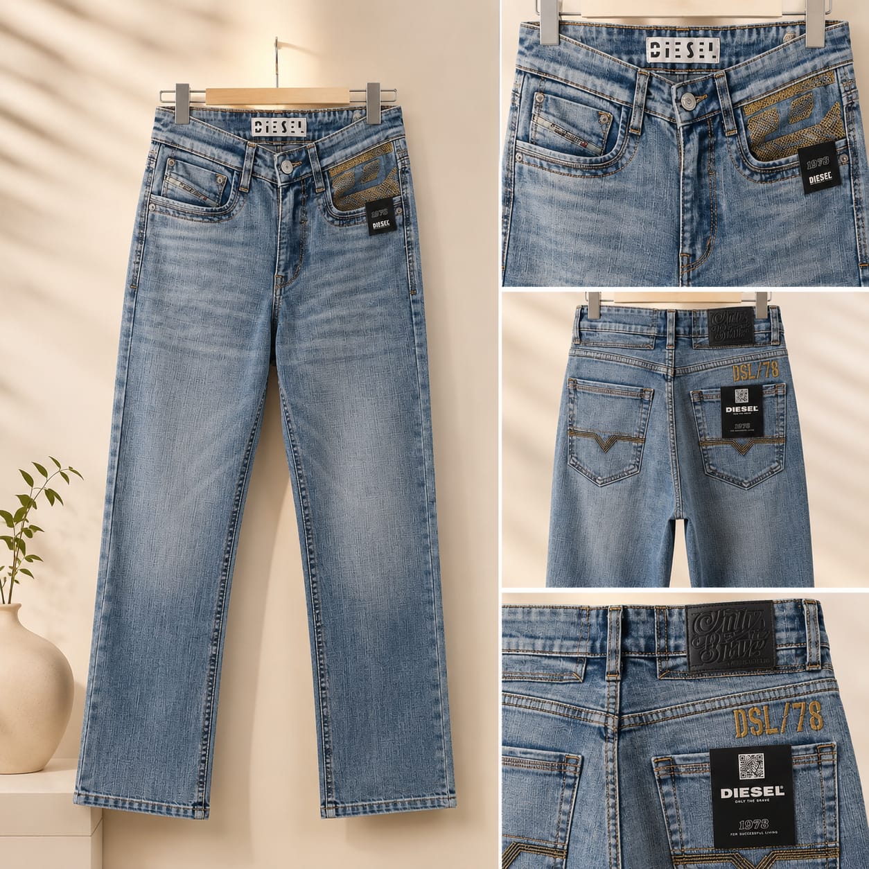 Urban Straight Fit Denim Jeans (Men)