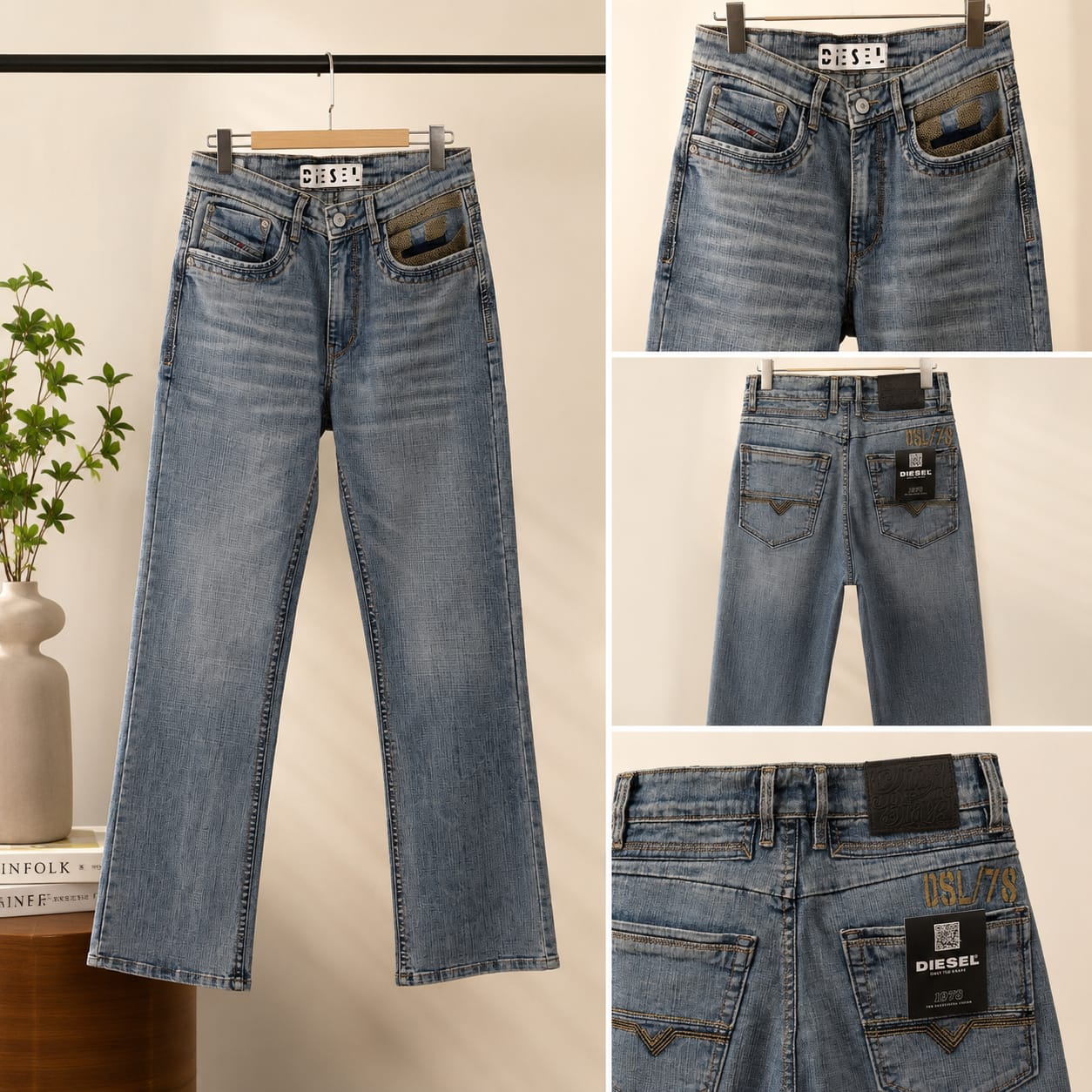 Urban Straight Fit Denim Jeans (Men)
