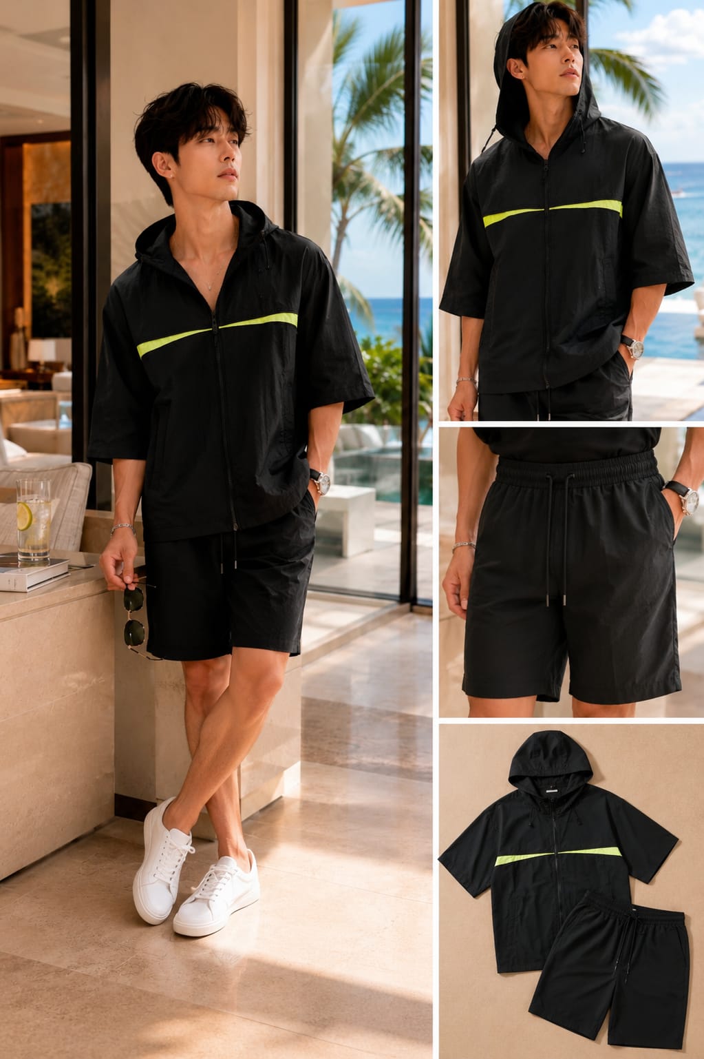 Premium Designer Hooded Cord Set (Men)