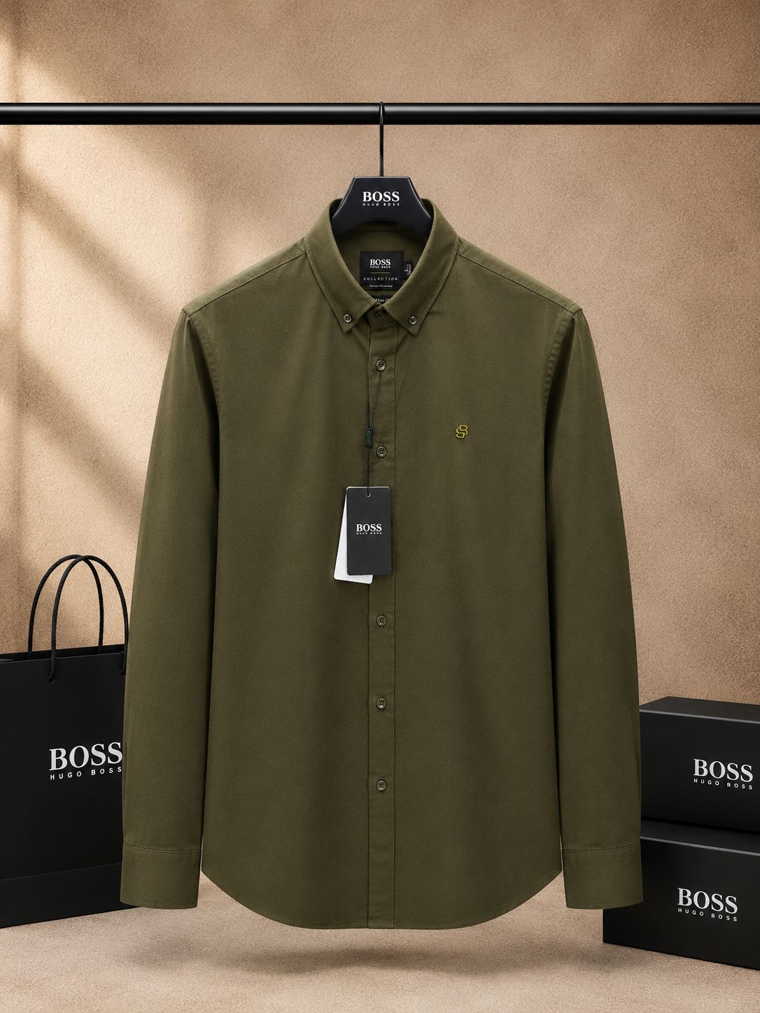 Premium Linen Button-Down Shirt (Men)