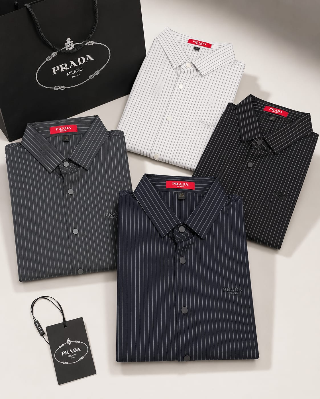 Premium Stitchless Pinstripe Formal Shirt (Men)