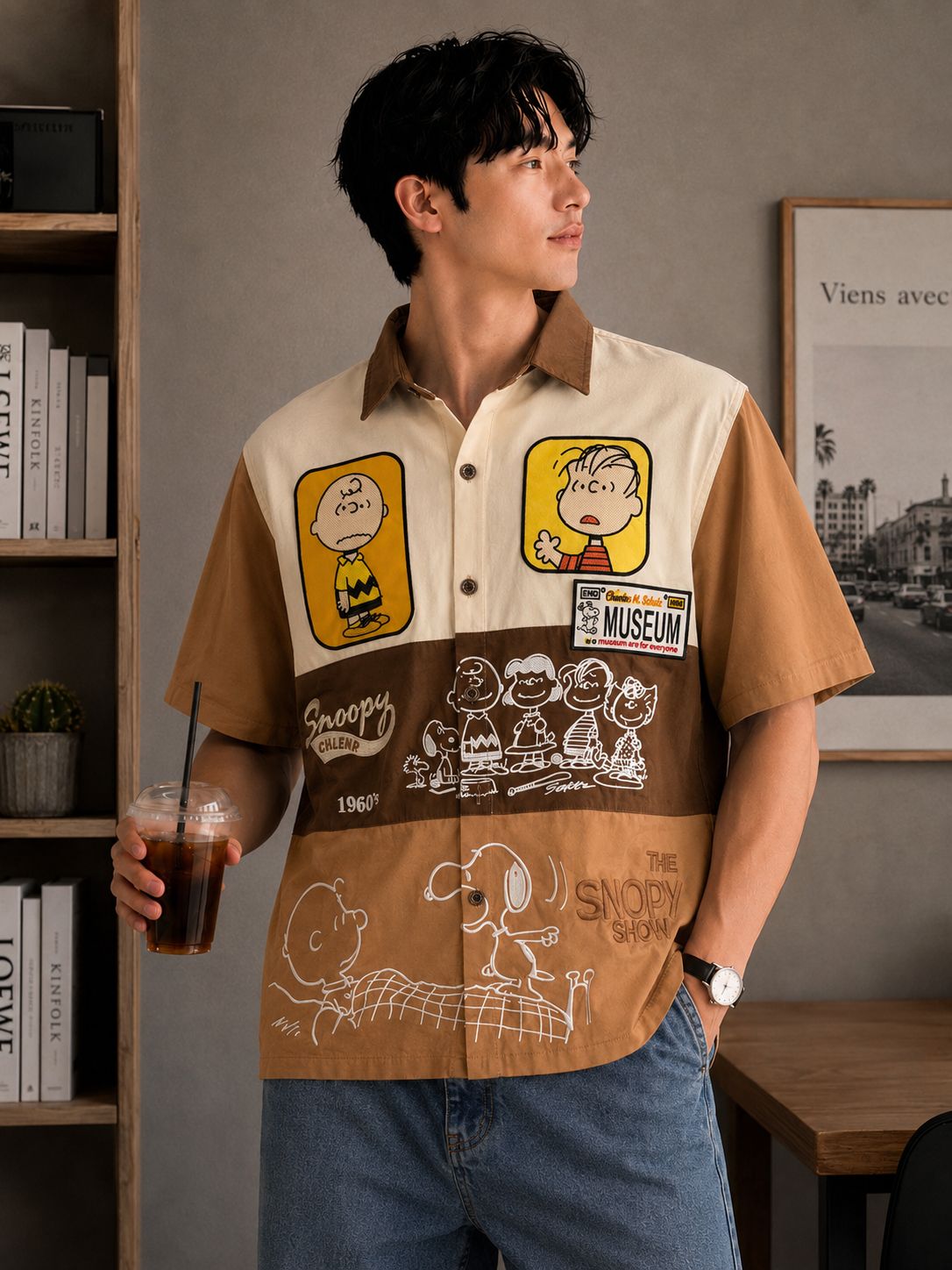 Premium Cartoon Graphic Casual Shirt (Men)