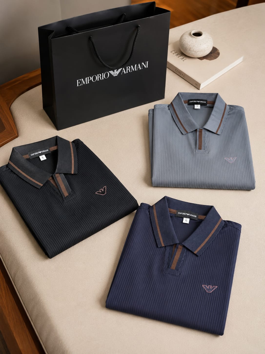 Ribbed Polo T-Shirt (Men)