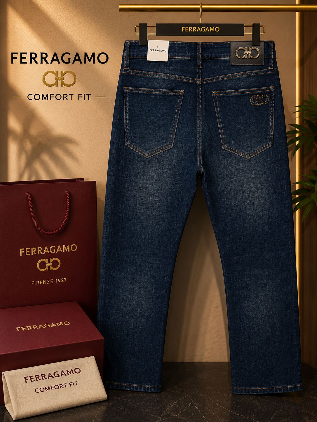Premium Comfort Fit Denim Jeans (Men)