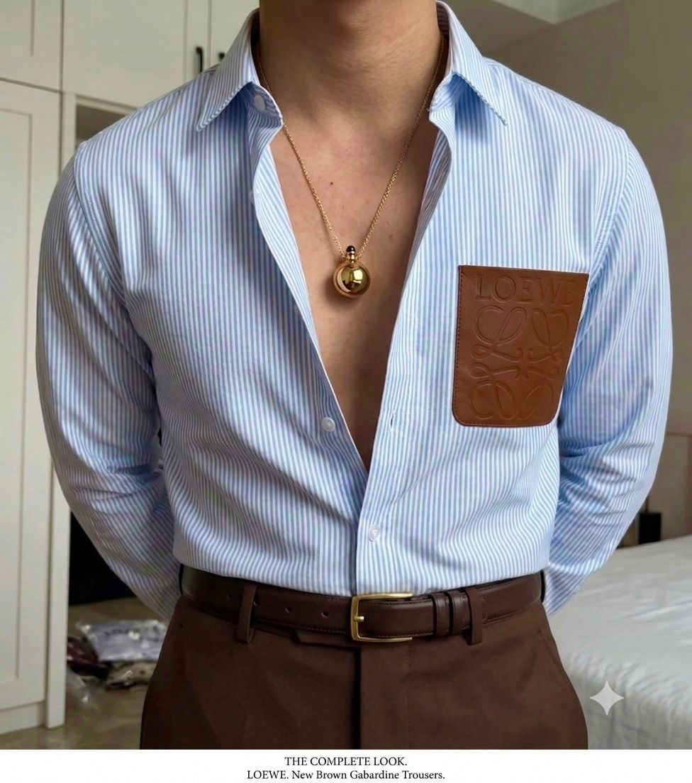 Premium Designer Stripe Shirt (Men)