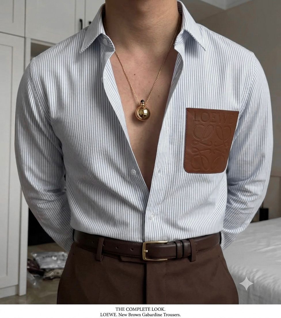 Premium Designer Stripe Shirt (Men)