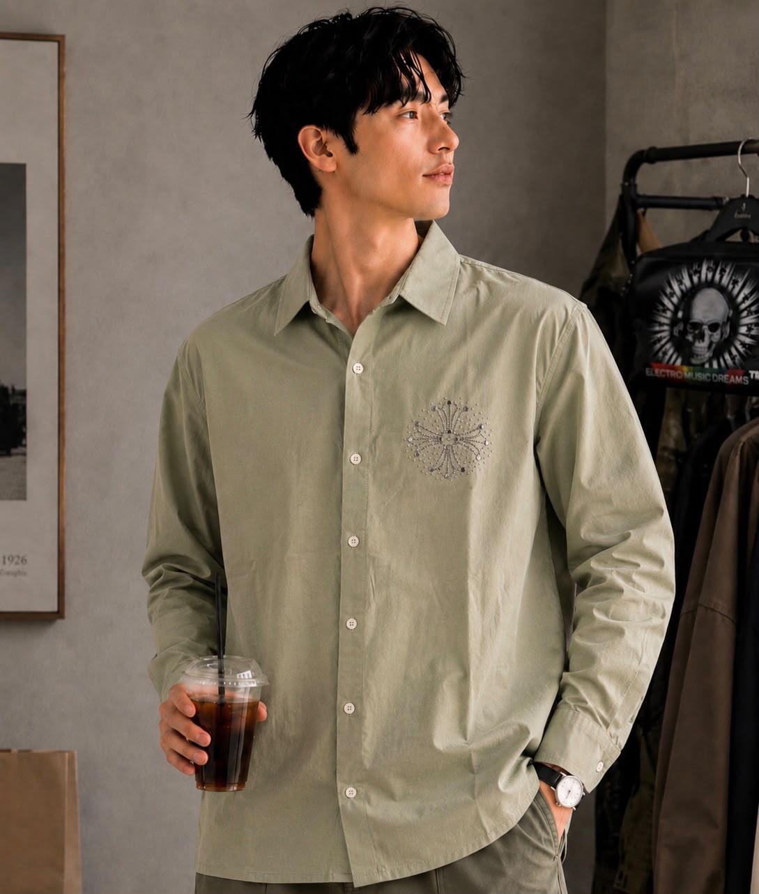 Premium Designer Embroidered Casual Shirt