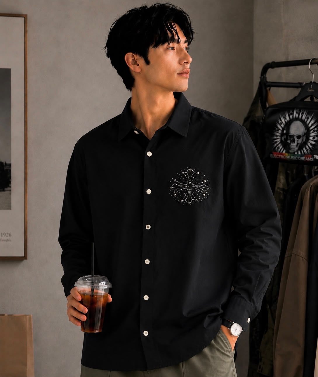 Premium Designer Embroidered Casual Shirt
