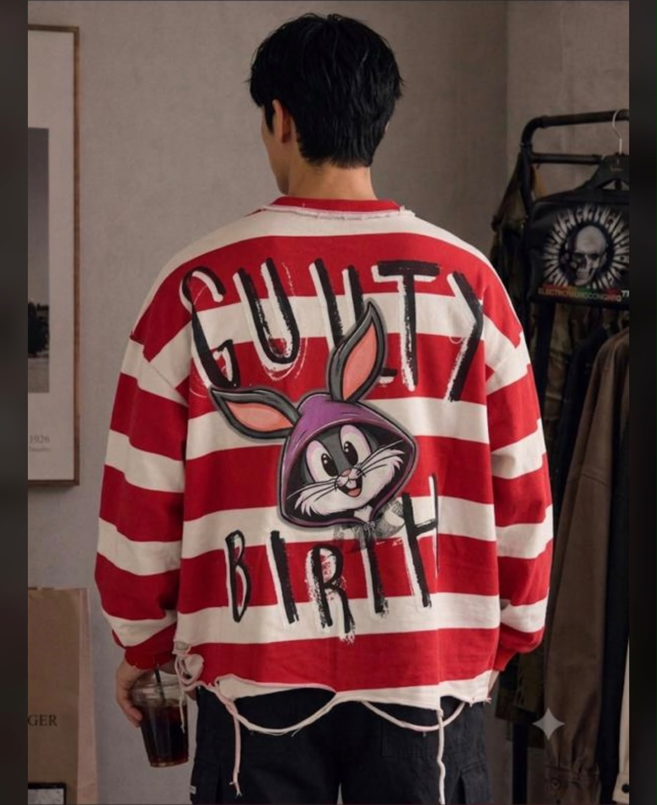 Premium Cartoon Graphic Boxy Fit Sweatshirt (Men)