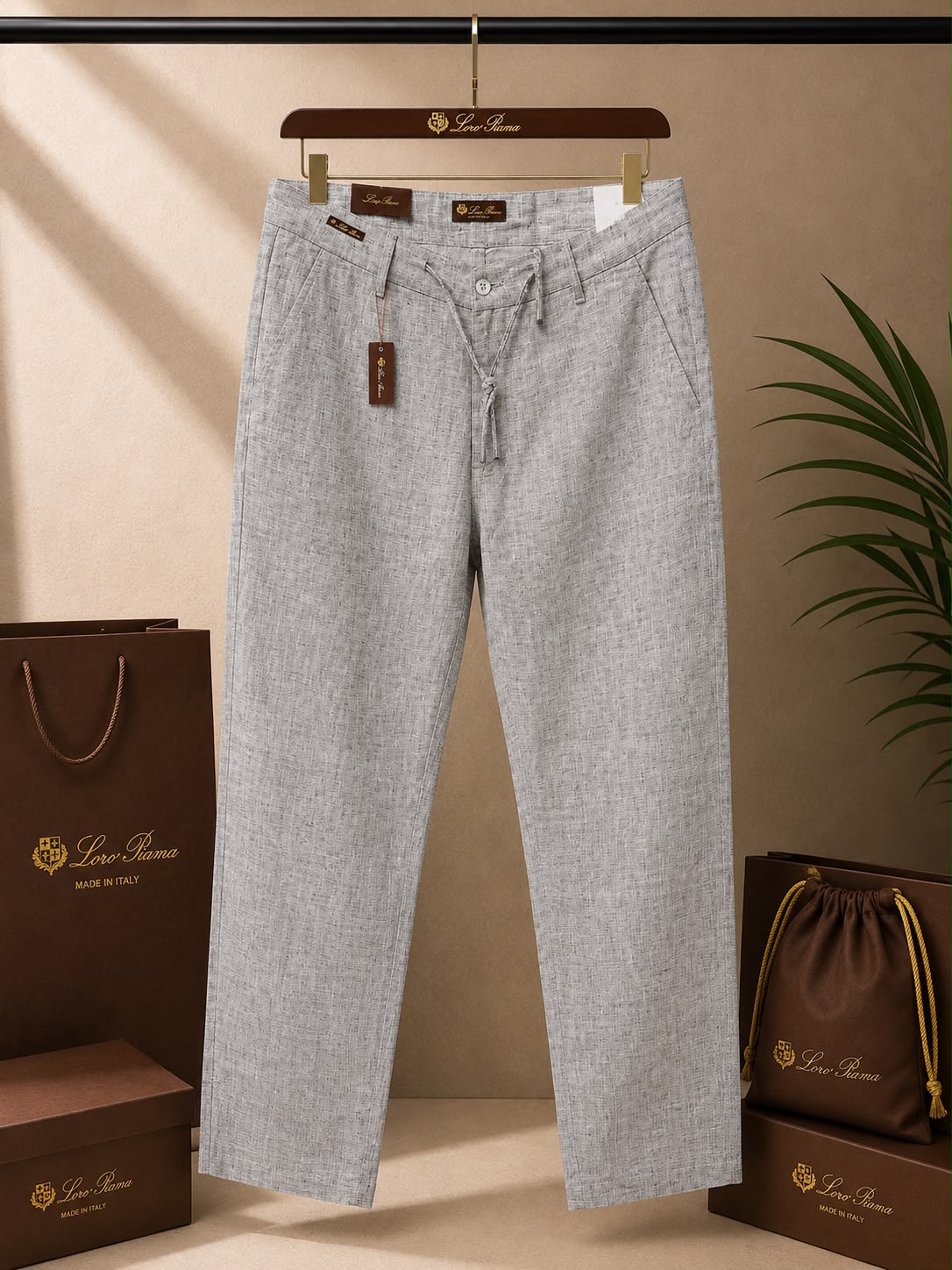Linen Luxe Straight Fit Pants