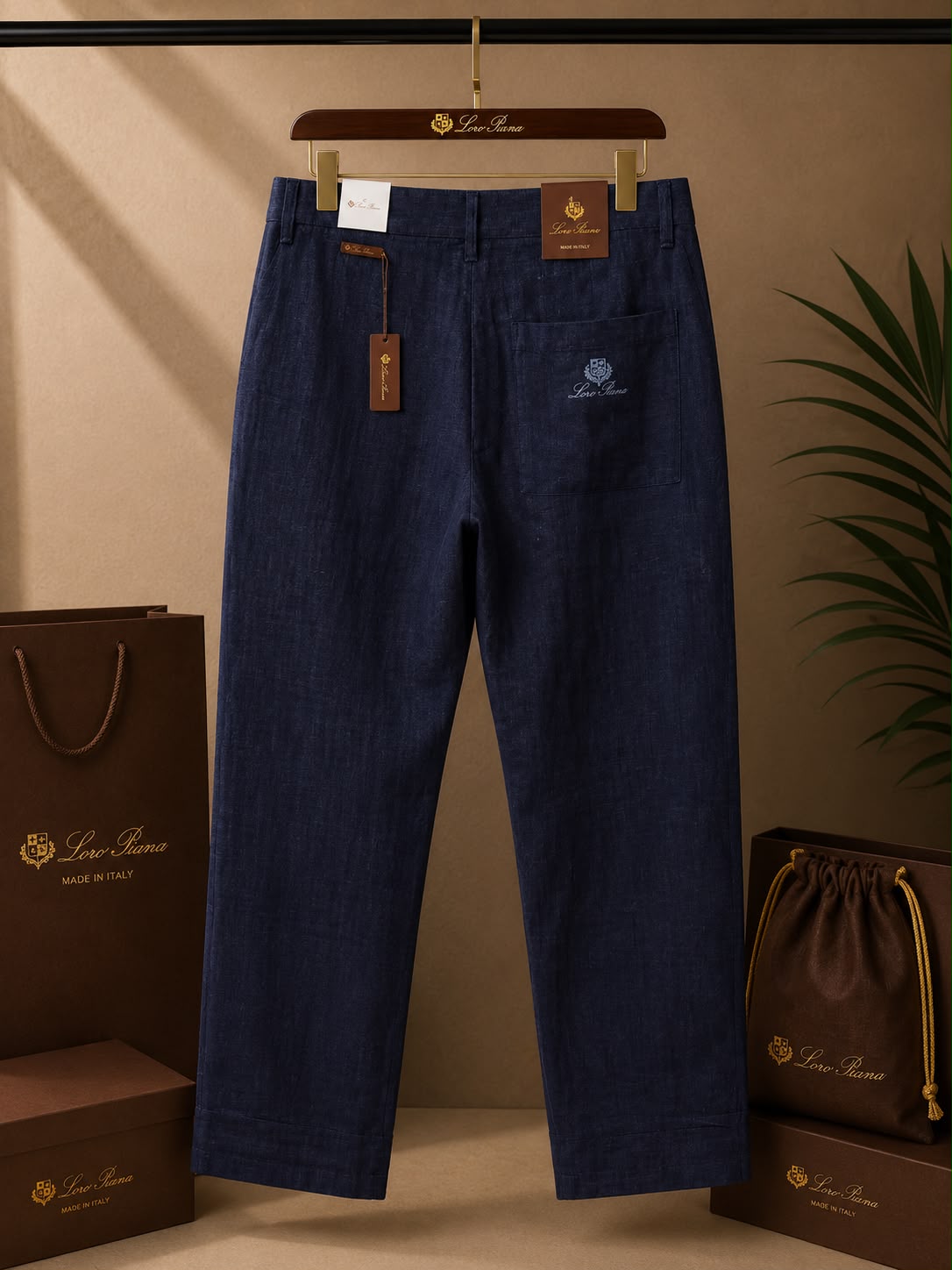 Linen Luxe Straight Fit Pants