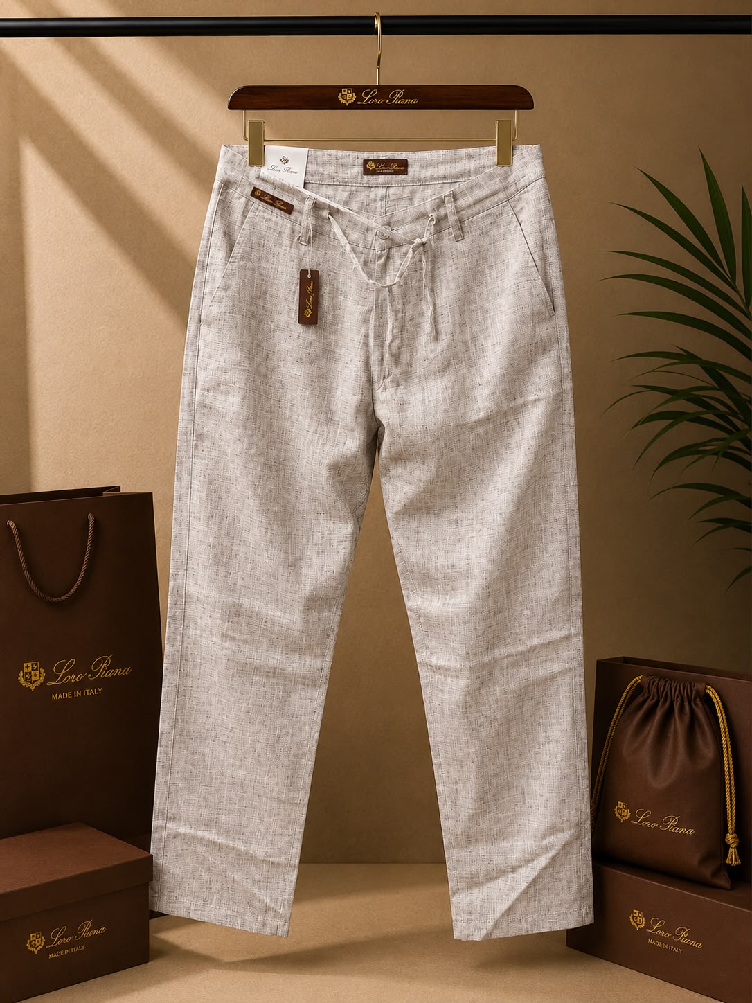 Linen Luxe Straight Fit Pants
