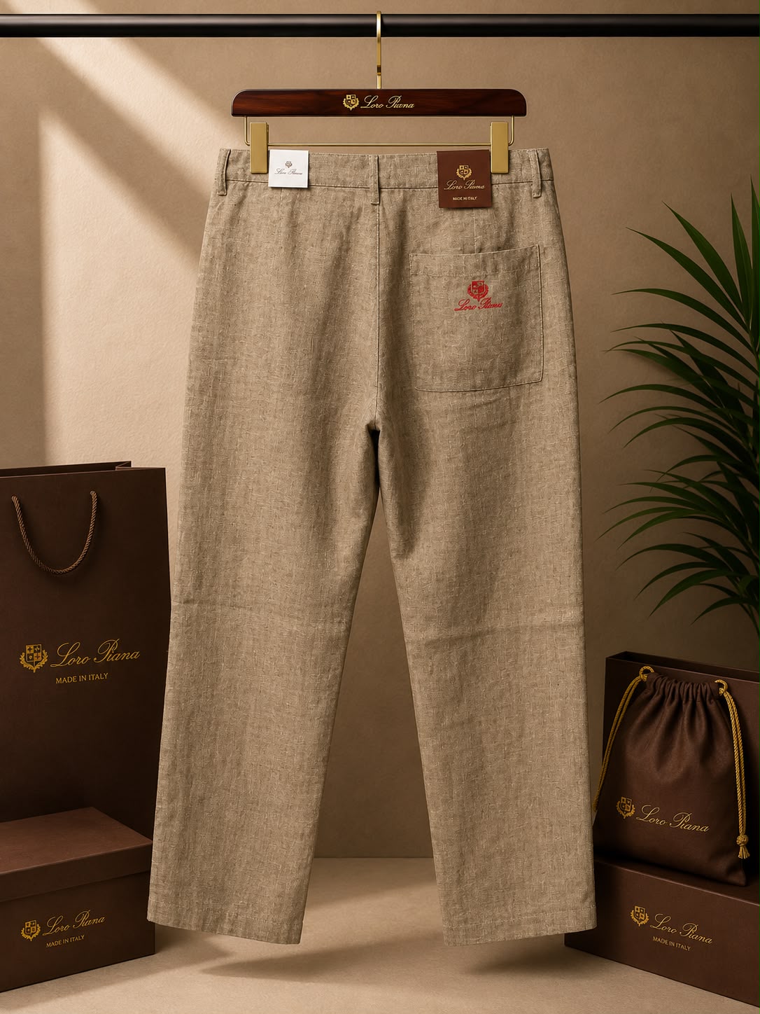 Linen Luxe Straight Fit Pants