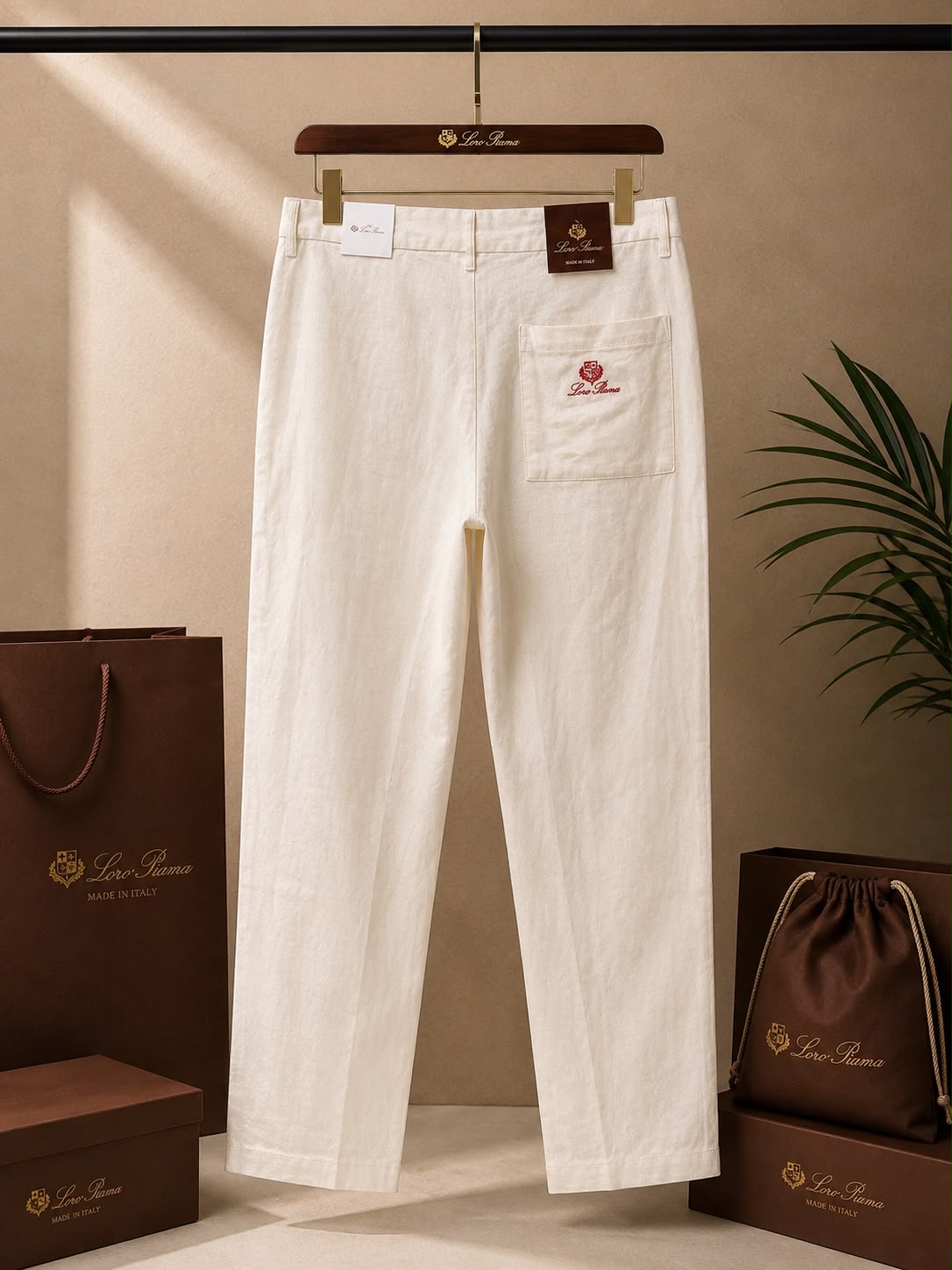 Linen Luxe Straight Fit Pants