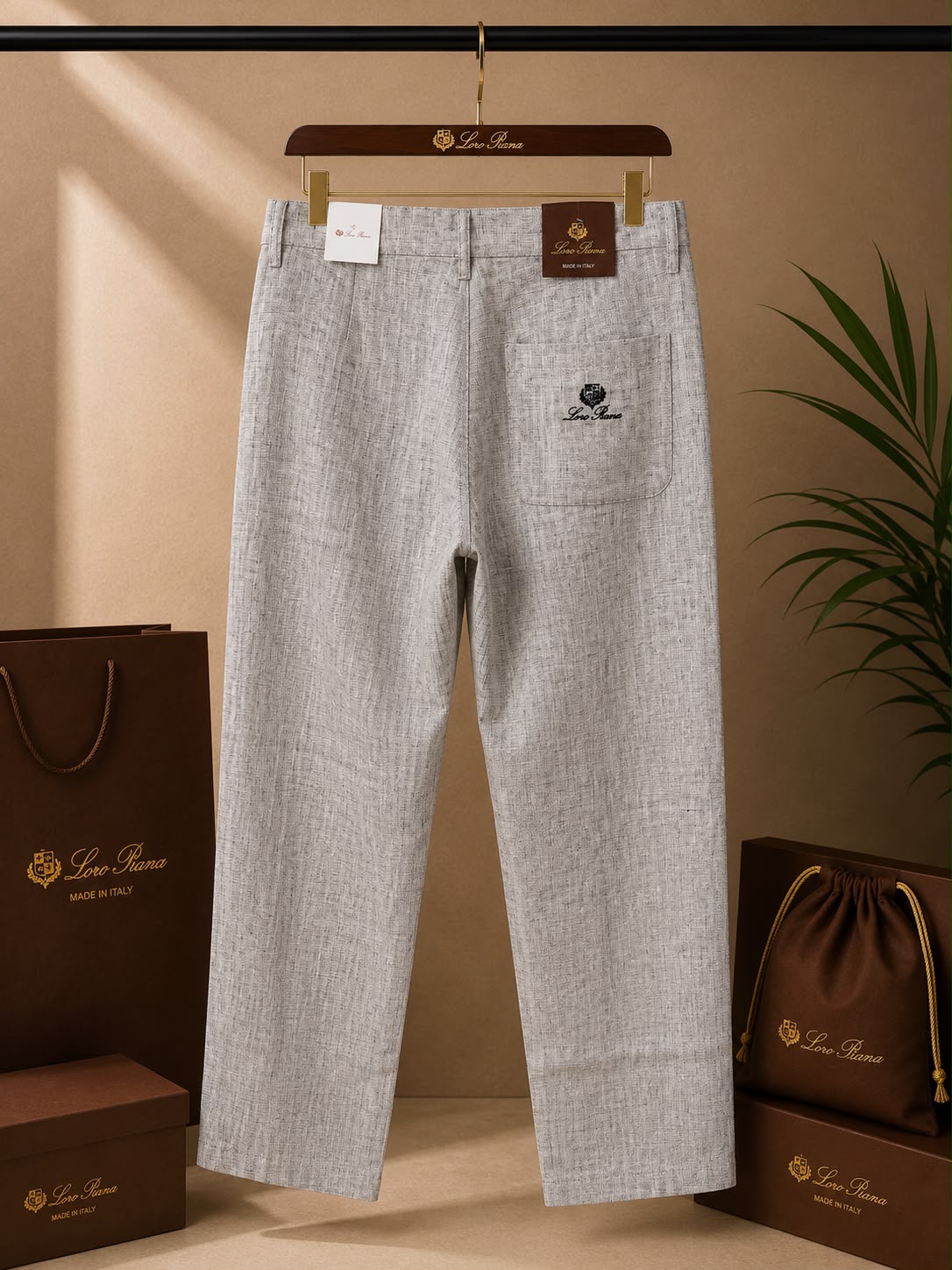 Linen Luxe Straight Fit Pants