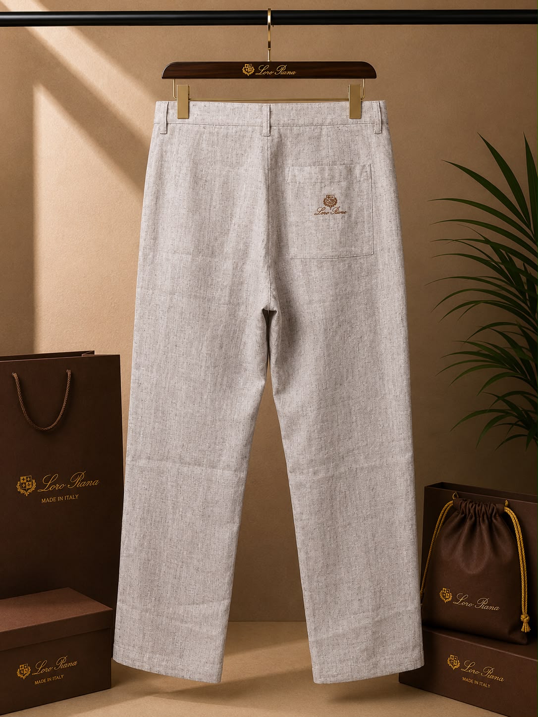 Linen Luxe Straight Fit Pants