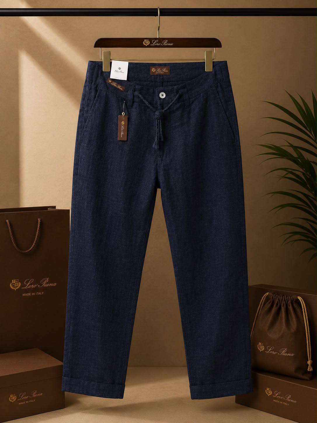 Linen Luxe Straight Fit Pants