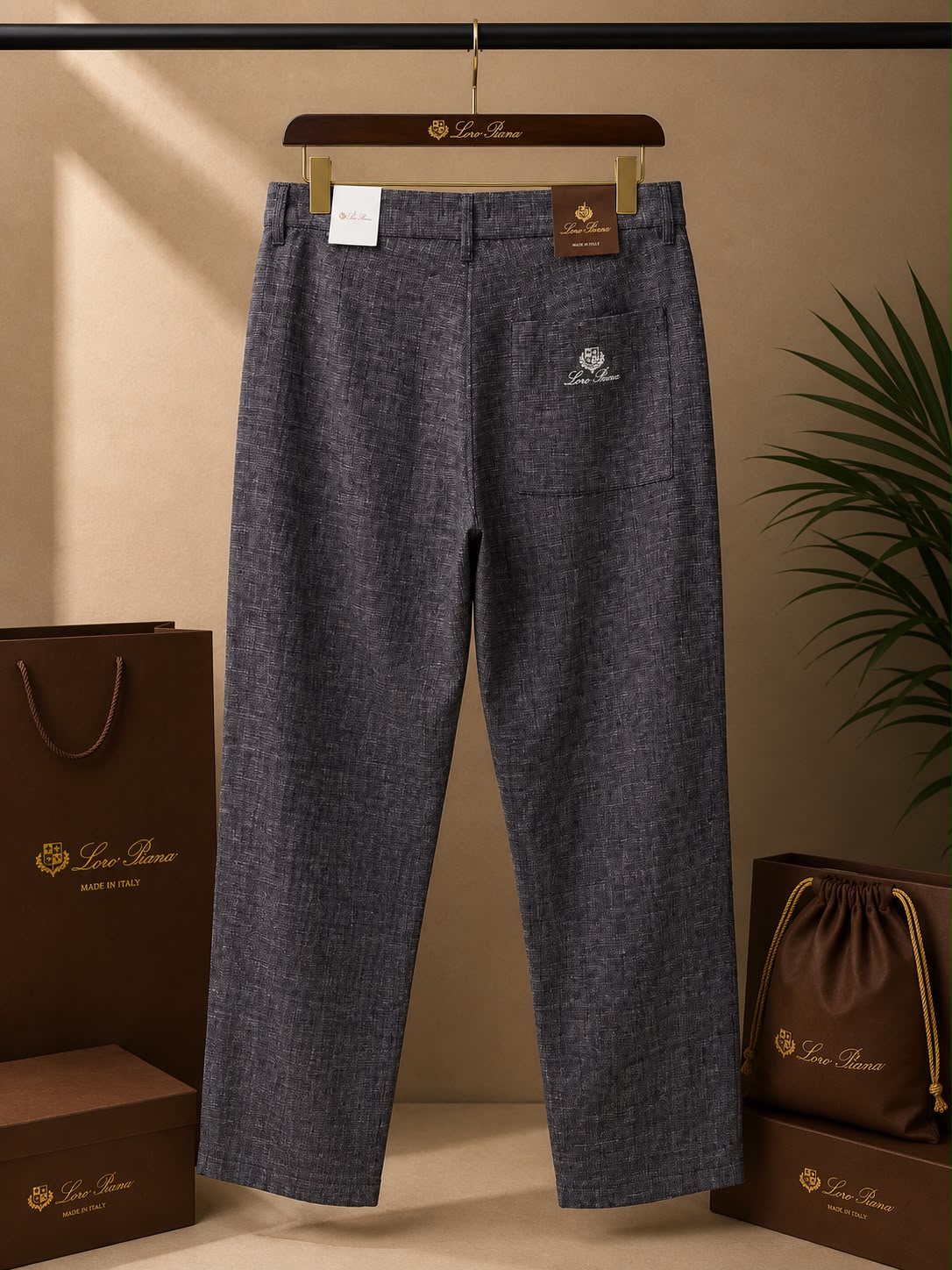 Linen Luxe Straight Fit Pants