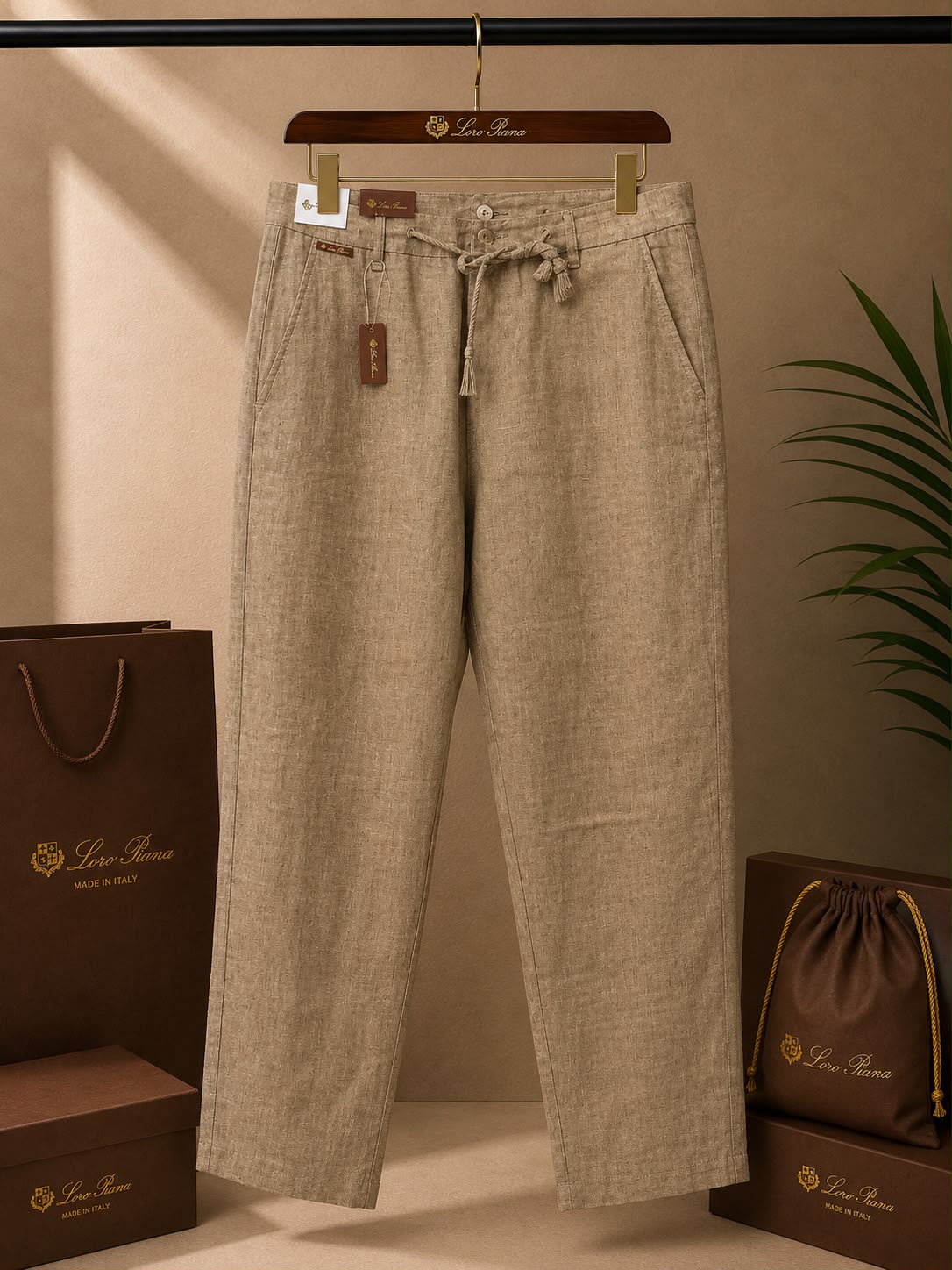 Linen Luxe Straight Fit Pants